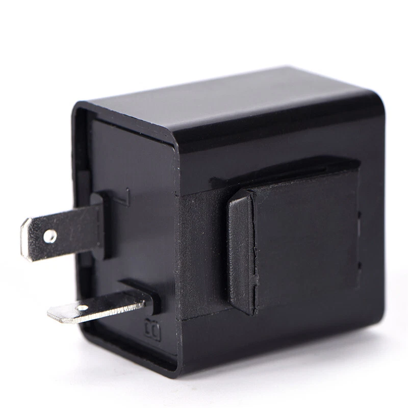 12V 2-Pin Motorcycle Blinker Adjustable LED Flasher Relay Turn Signal Indicator - Image 4 of 4