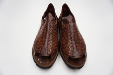 HUARACHES PETATILLO OLVERA ACEITADO MARRÓN RETROI VINTAGE ACME - MRM26
