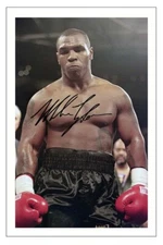 MIKE TYSON Signed Autograph PHOTO Fan Gift Signature Print BOXING Boxer