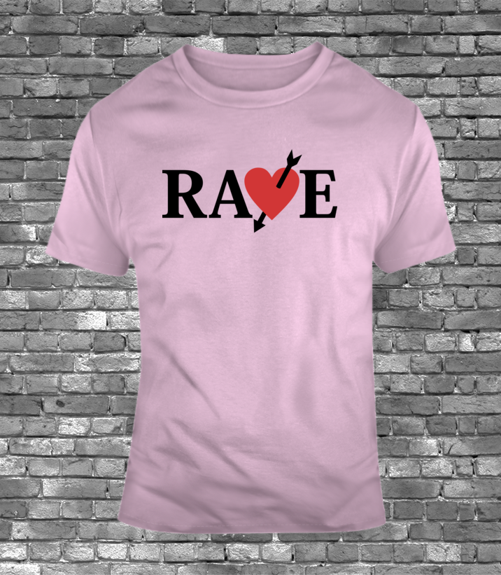 ●RAIVE● Heart Ravers Graphic T-Shirt VW5ME602_2color Heart Ravers Graphic T-Shirt VW5ME602_2color - 레이브