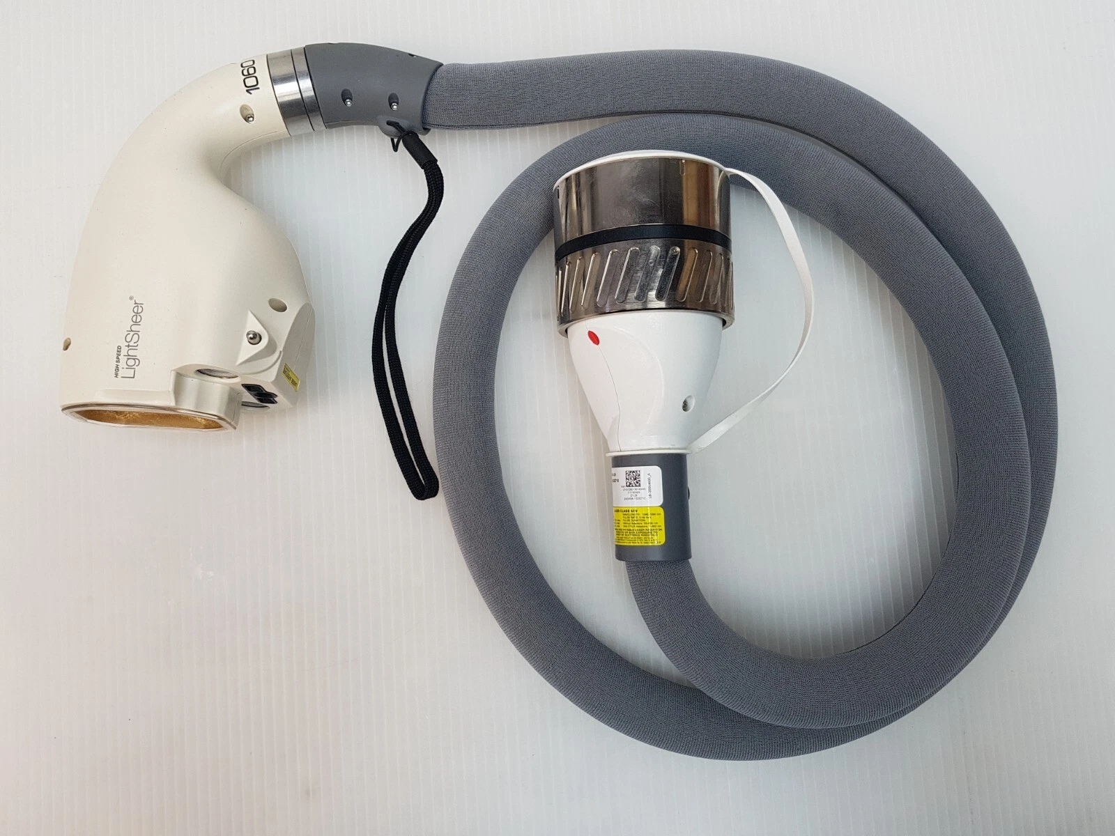Complete HIGH SPEED LightSheer 1060 handpiece with coiled cable and metal connector