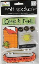 MAMBI Soft Spoken Ellen Kranz 3D Stickers SUMMER CAMP 94332 Fast FREE Ship!