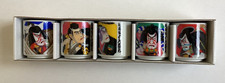 Box Of 5 Japanese Cups With Kabuki Theatre Design Sake Egg Cup     FREE UK P&P