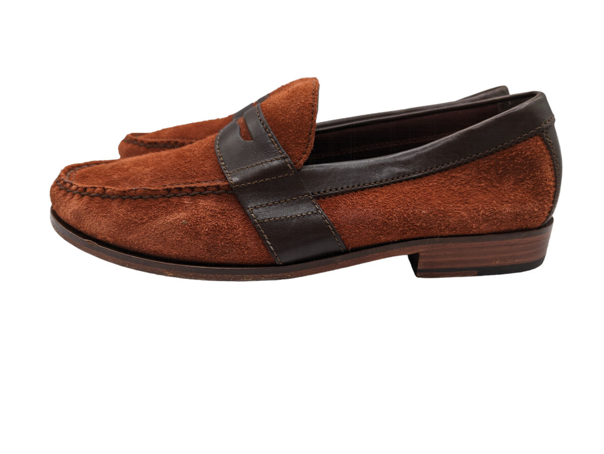 Cole Haan Air Monroe Penny Loafer Suede Size 12 M Cole Haan Mens Casual Shoes Claude Suede Leather Slip On  main image 3