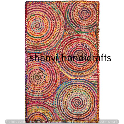 Handmade Jute Cotton Beautiful Floor Rug Area Rug Home Living Room 6X9 Feet Rugs - Picture 10 of 10