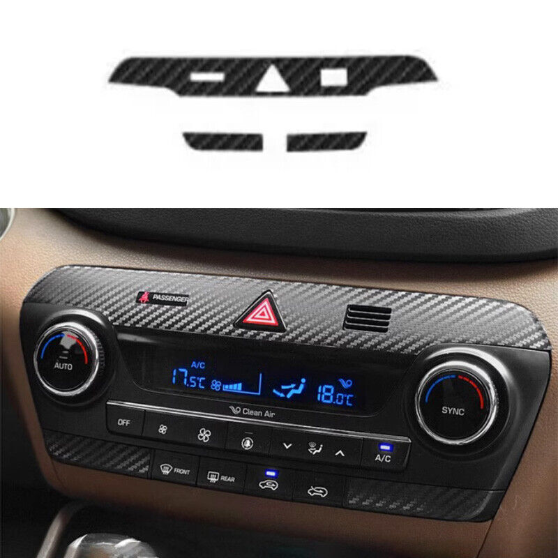 Fiber Hyundai Tucson Conditioning Panel For Sticker 2016-2021 Carbon Switch Air
