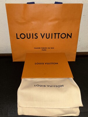 Louis Vuitton Empty Gift Storage Sliding Drawer & Pouch Shopping Bag (Pre Owned)