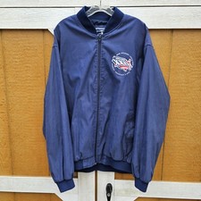2002 Superbowl 36 Windbreaker Jacket Vintage Patriots Full Zip NFL