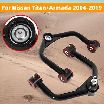 2-4'' Lift Front Upper Control Arms for 2004-19 Nissan Titan Armada w/Ball Joints