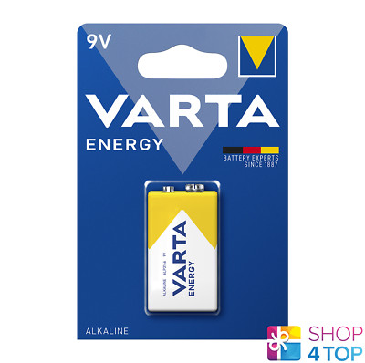 VARTA 9V ENERGY BATTERY ALKALINE 9V E-BLOCK 4122 MN1604 TRANSISTOR EXP 2028 NEW