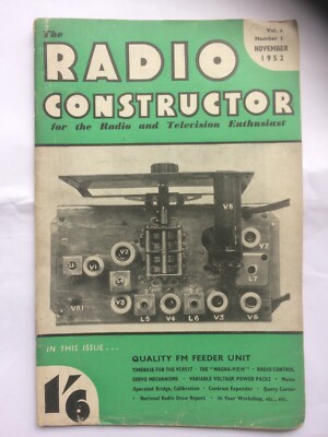 The Radio Constructor Magazine November 1952, Band 6, Nummer 3