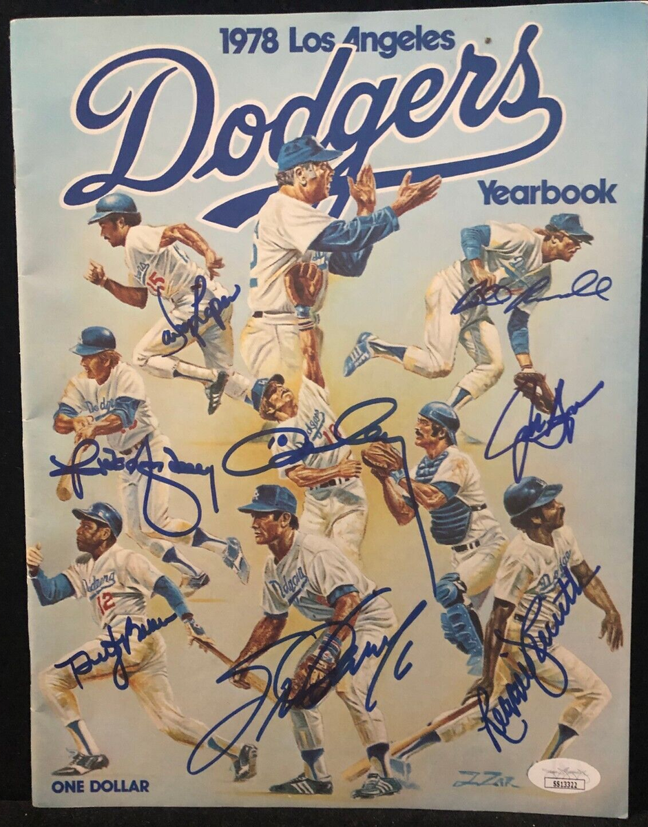 1978 Los Angeles Dodgers Yearbook - Signed by 8 Los Angeles