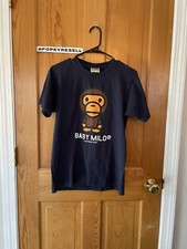 Big Baby Milo Tee Navy  A Bathing Ape