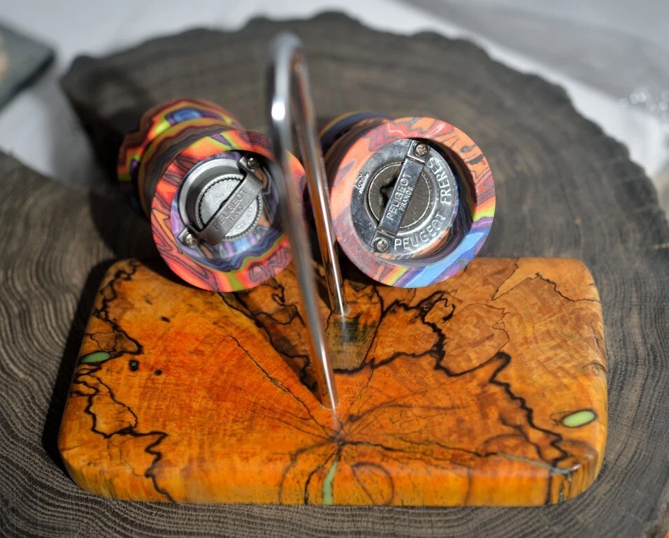 Peugeot соли и перца мельница набор стабилизированная древесина и micarta - Изображение 3 из 4