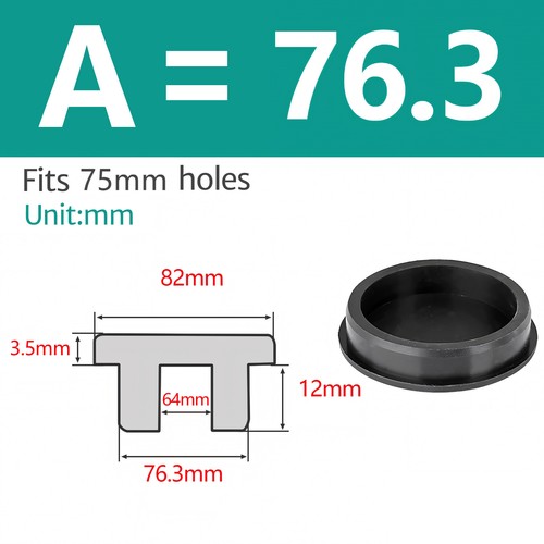 Silicone Rubber Round Hole Plugs Blanking End Cap Tube Pipe Insert Bung Black - Picture 61 of 92