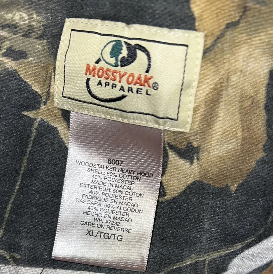 Mossy Oak Break Up Camo Button Down Shirt Short Sleeve Mens Sz XL Heavier Weight - Image 3 of 4