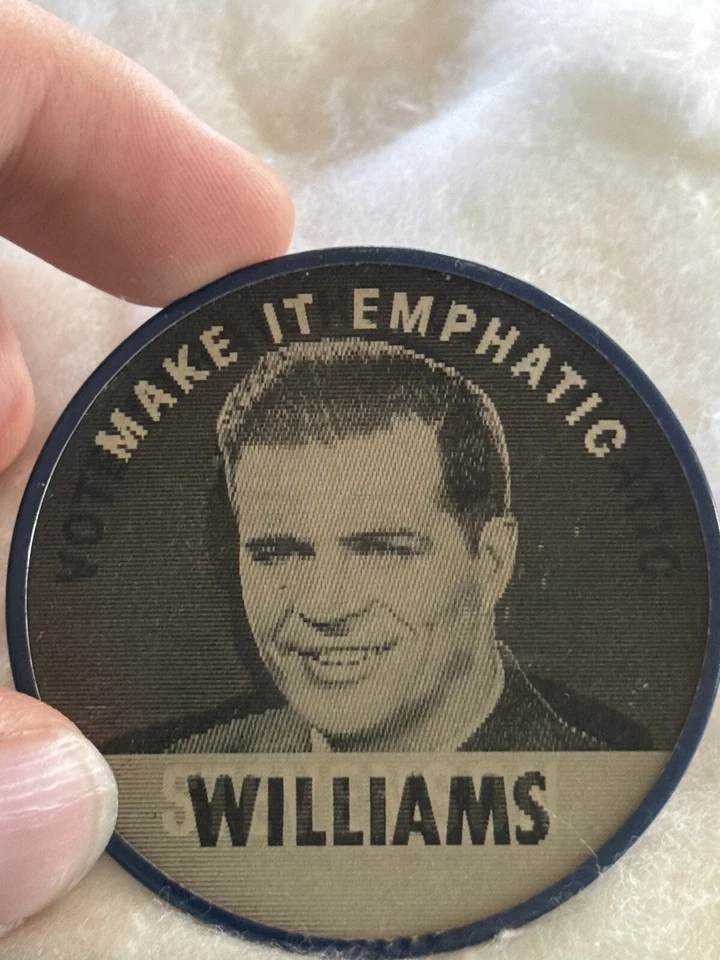 1952 ADLAI STEVENSON & G MENNEN WILLIAMS Michigan Flasher Political Button - Image 2 of 2