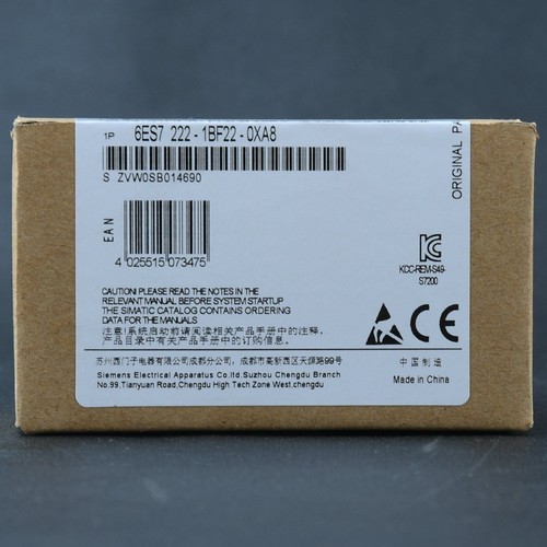 1PC Siemens 6ES7 222-1BF22-0XA8 Module New 6ES7222-1BF22-0XA8 - Picture 1 of 5