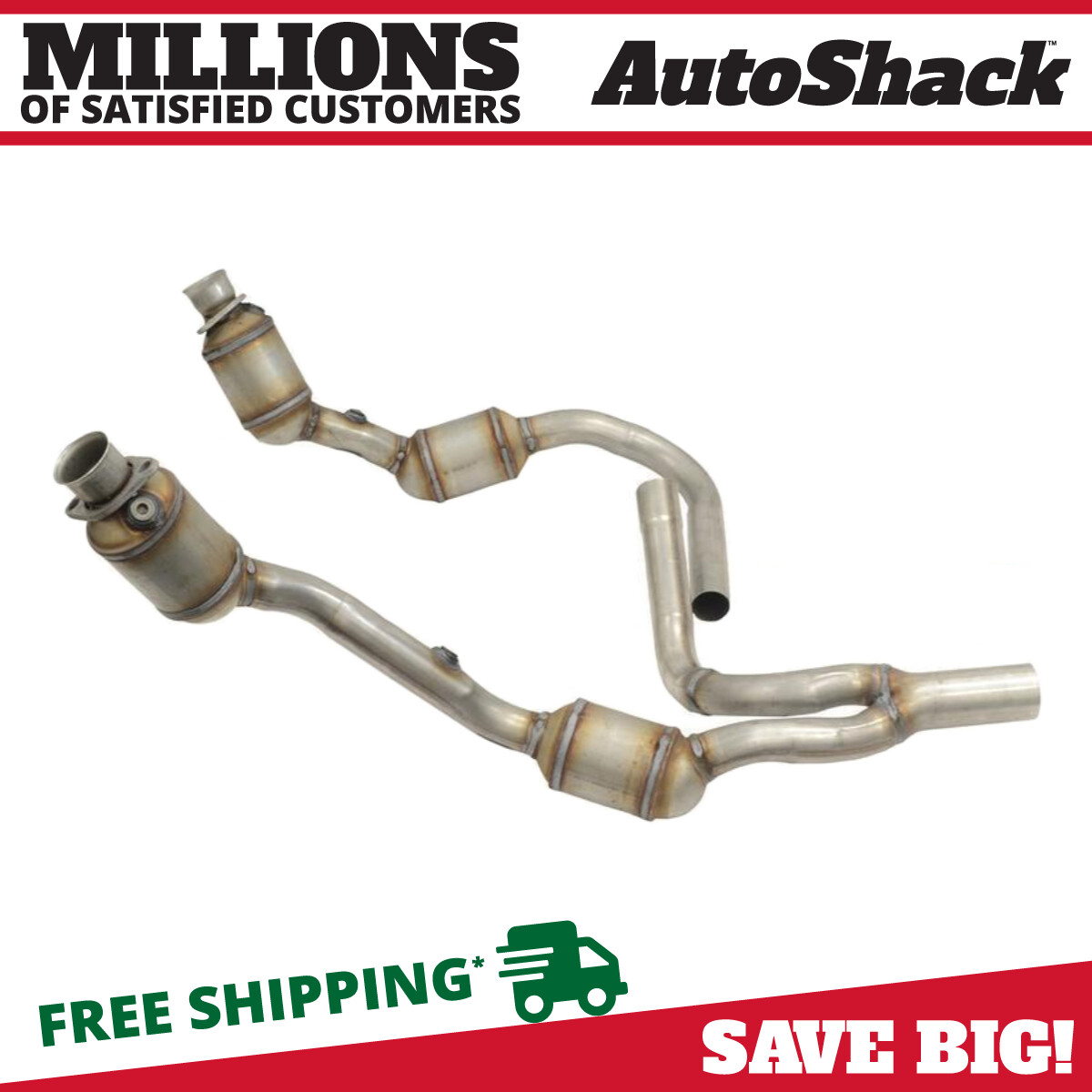 Catalytic Converter Exhaust Y-Pipe For 2007-2009 Chevy Silverado
