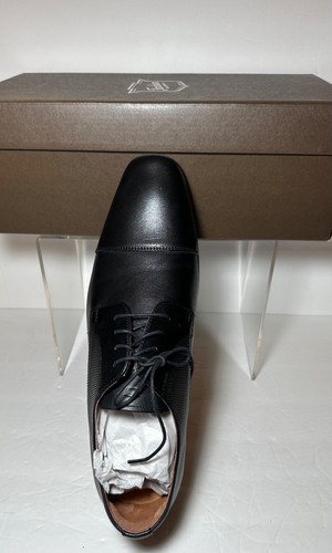 NIB Florsheim Postino Cap Plain Toe Oxford Black Leather Dress Shoes 15149-001 - Picture 3 of 12