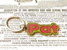 Pat Keychain Name Key Ring Metal Keyring Key Fob Key Holder Car Keys