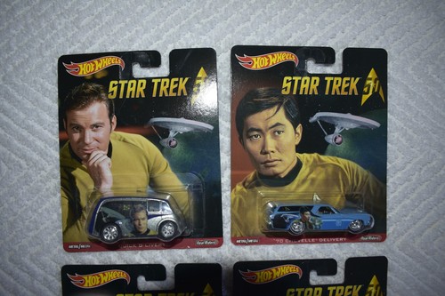Hot Wheels Star Trek 50 4 Real Riders 1 Retro Entertainment (Enterprise) Lot (5) - Picture 2 of 24