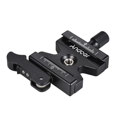 Andoer CL-50LS Quick Release Plate Clamp For Arca Swiss Tripod Ball Head S8K7 - Picture 8 of 11