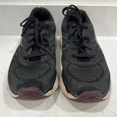 Skechers Womens Go RUN Ultra Go Black/Wine Sneakers Shoes Outdoor Running 8.5