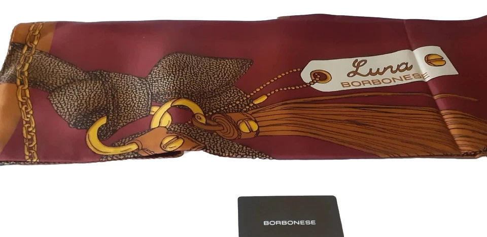 BF7 FOULARD donna BORBONESE - SCONTO 60% - Made in Italy - Immagine 2 di 4