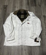 NWT Dickies White Blanket Lined Corduroy Collar Chore Jacket Size XL