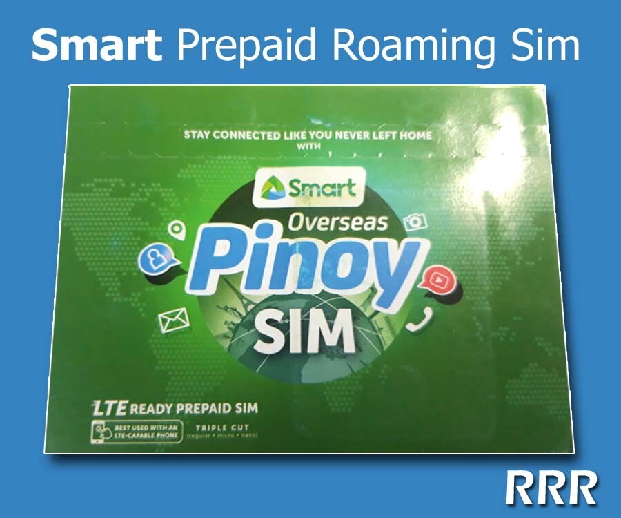 INTERNATIONAL ROAMING SMART Philippines Sim Card. Preactivated.Tricut