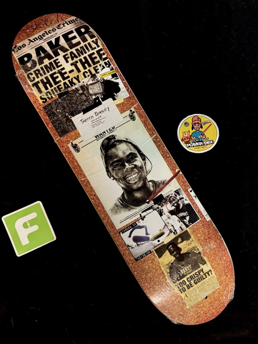 【新品未使用】BAKER theotis beasley シグネチャー デッキ RARE SIGNED Theotis Beasley Wanted Newspaper Baker