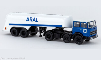 Brekina 58577 - 1/87 Fiat 691 T Renntransport-Sz, Lancia Martini, 1977 - Nuovo