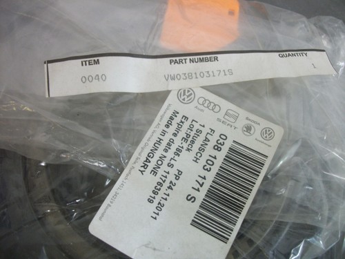 VOLKSWAGEN CRANKSHAFT SEALING RING VW38103171S NEW - Picture 2 of 2