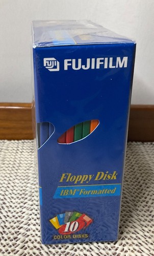 Fujifilm 2HD High Density 3.5" Floppy Colored Disk 10 Pack Retail Sealed 1.44 MB - Afbeelding 4 van 6