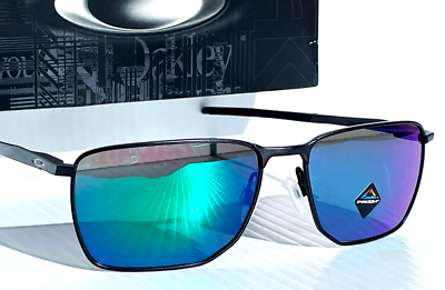 NEW Oakley EJECTOR Satin Light Steel PRIZM Jade Lens Sunglass 4142