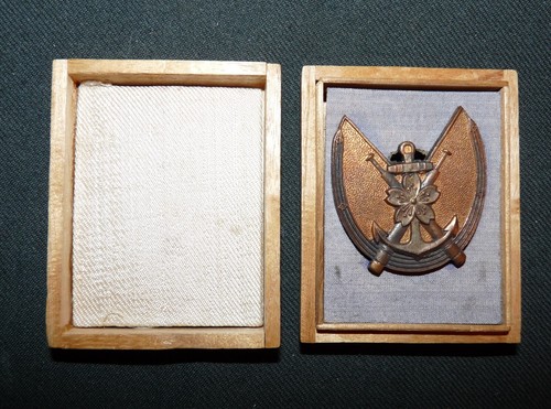 Original WW2 Imperial Japanese Navy 2nd Class Signaller Badge Boxed - Nice!! - Picture 7 of 8