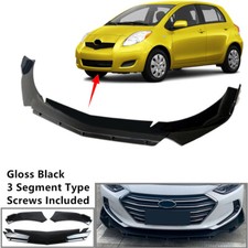 Add-on Universal Fit For Toyota Yaris 07-11 Front Bumper Spoiler Splitter 2layer Add-on Universal Fit For Toyota Yaris 07-11 Front Bumper Spoiler Splitter 2layer