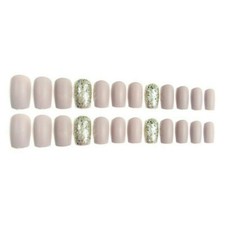 Opaco Completo Finito Unghie Arte Adesivi Ghiacciato Finte Punta Set 24PCS