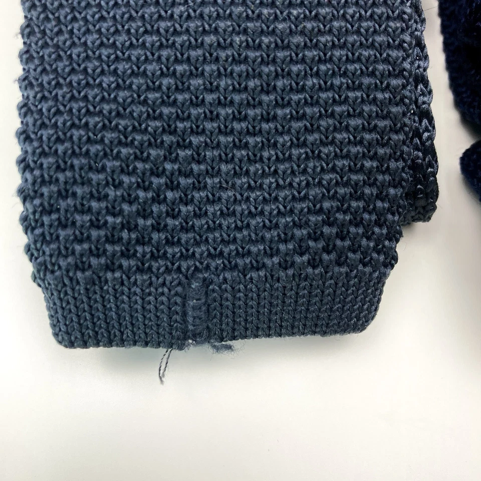 Lote de 2 corbatas de punto cuadradas crujientes Foto 2 de 4