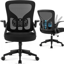 Office Chair Ergonomic Desk Chair with Adjustable Lumbar Support, High Back Brea