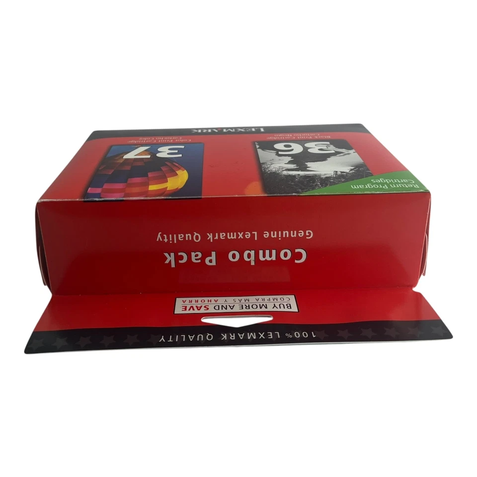 Lexmark 36/37 Black & Color Return Program Ink Cartridge Combo Pack - New - Image 3 of 4