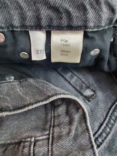 Reformation Size 27 Dixie Jeans Shorts High Waisted Gray Button Fly... - Picture 6 of 7