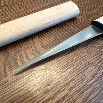 Barfly Ice Knife for Perfect Cocktails, Beech Wood