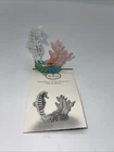 Waterford Crystal Jewels THE SEAHORSE Figurine Treasures Of The Sea Vtg 1997 COA