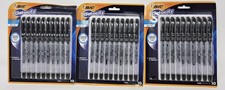BIC Gelocity Smooth Gel Pens, Fine Point 0.5mm , Black, 30-Count Pack