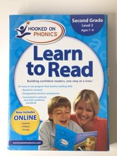 NEW IN BOX Hooked on Phonics Learn to Read Second Grade, Level 2 Ages 7-8 
