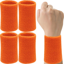 6 Inch Wrist Sweatbands Tennis Wrist Bands Absorbent Sweat Band for Men and Wome