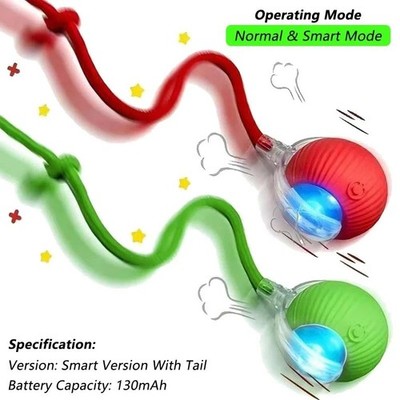 Automatic Rolling Ball Smart Cat Dog Toy Electric Pet Self-moving Game