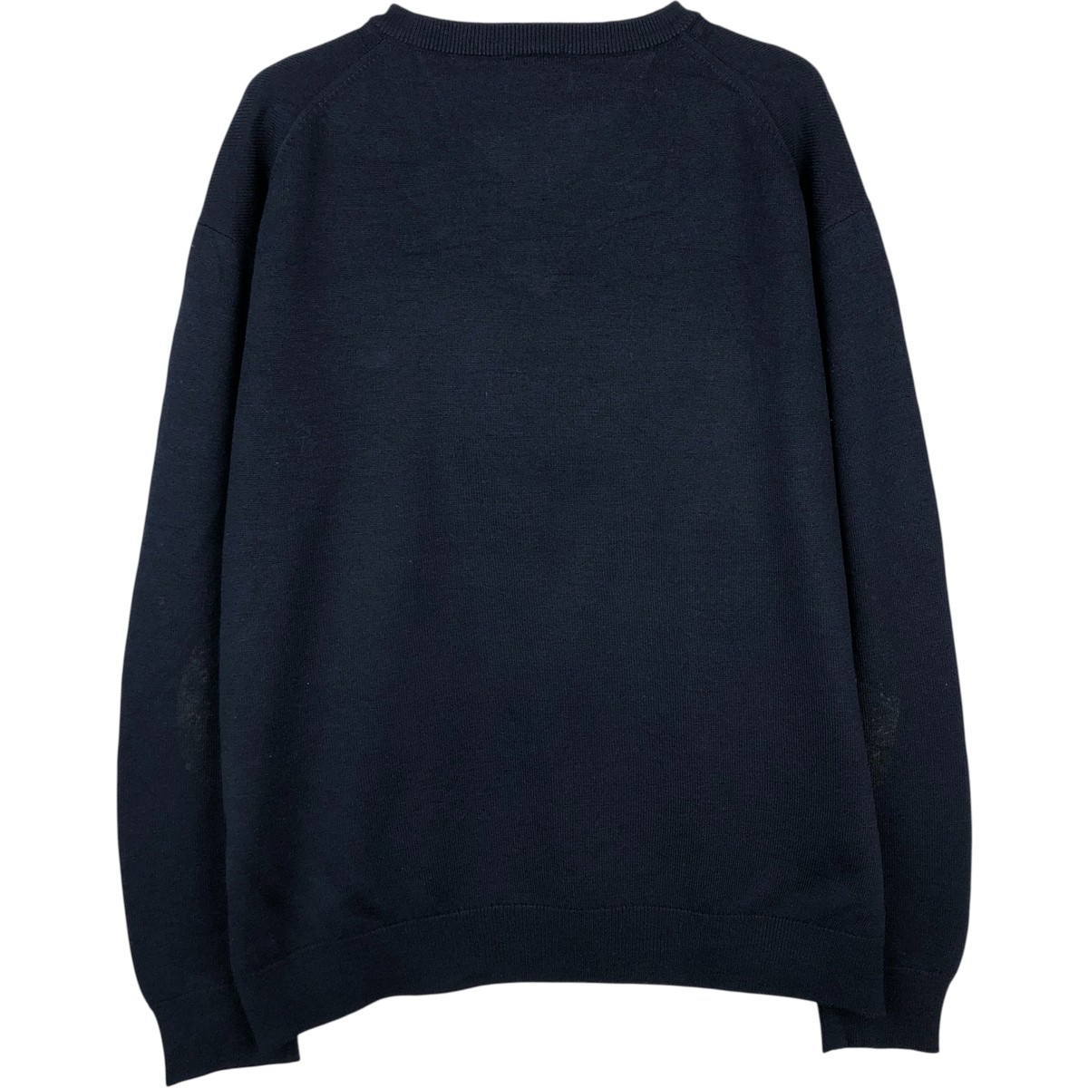 Vintage Lacoste V-neck acrylic and wool knit sweater Men's XL thumbnail 2